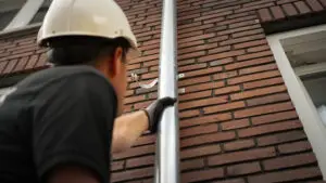 zinken regenpijp - Dakgoten nieuwbouw - Klerx Koper- en Zinkwerken - Daan en Dave - Breman Barendrecht